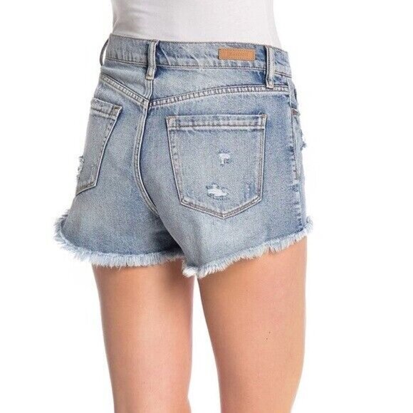 BLANK Nyc Bnwt Womens High Rise Jean Shorts Distressed "Hollyweird" - Picture 8 of 8